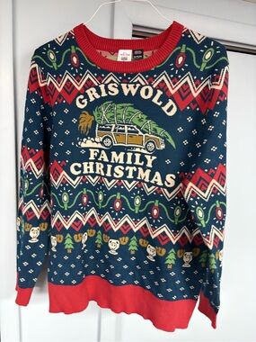 Griswold Family Christmas vacation holiday funny movie sweater shirt size XL